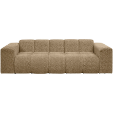 Leen Bakker   Bank Beau 3zits Raven Taupe   Banken   Taupe   Stof