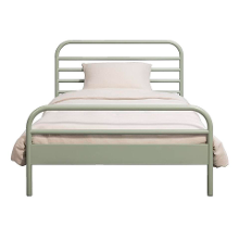 Leen Bakker   Bed Jada Metaal Groen 90x200cm   Bedden   Groen   Metaal