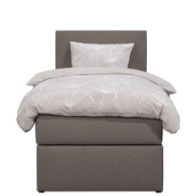 Leen Bakker   Boxcombinatie Orebro 4delig Taupe 90x200cm   Boxsprings   Taupe   Stof