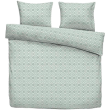 Leen Bakker   Dekbedovertrek Bella Groen 200x220cm   Beddengoed   Groen   Polyester Katoen
