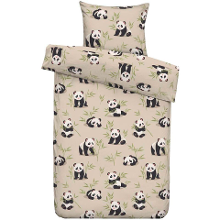 Leen Bakker   Dekbedovertrek Coco Zand 140x200cm   Beddengoed   Beige   Polyester