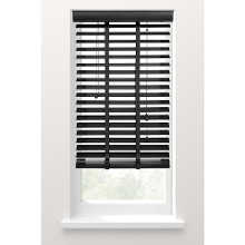 Leen Bakker   Fenstr Jaloezie Hout 50 Mm Zwart 80x130cm   Houten   Zwart   Hout   Fenstr