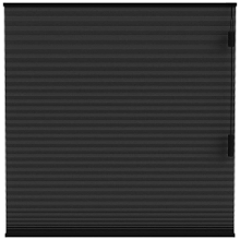Leen Bakker   Fenstr Plisségordijn Boston Dubbel 25mm Lichtdoorlatend Zwart   15020   Plisségordijnen   Zwart   Polyester   Fenstr
