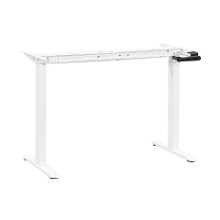 Leen Bakker   Frame Zit/sta Bureau Homeworx Handmatig Verstelbaar Wit   Bureaus   Wit   Metaal   Homeworx