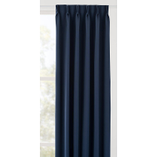 Leen Bakker   Gordijn Milano Donkerblauw   Gordijnen   Blauw   Polyester