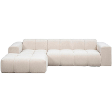 Leen Bakker   Hoekbank Beau Links   Raven   Stof   Beige   164x290x74 Cm