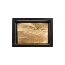 Leen Bakker   HSM Collection wandbox Levels   naturel/   35x18x25 cm   IJzer   Zwart
