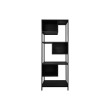 Leen Bakker   Hsm Collection Wandkast Axel Ijzer/zwart 175x65x35cm   Wandkasten   Zwart   Ijzer   Hsm Collection