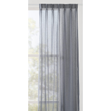 Leen Bakker   Inbetween Jules Transparant Blauw   Gordijnen   Blauw   Polyester Linnen