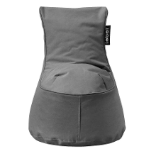 Leen Bakker   Lebel Loungestoel Mini Antraciet 65x52x52cm   Zitzakken   Grijs   Polyester   Lebel