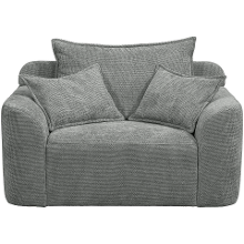 Leen Bakker   Loveseat Elsa Eden   Fauteuils   Grijs   Stof