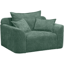 Leen Bakker   Loveseat Elsa Eden Saliegroen   Fauteuils   Groen   Stof