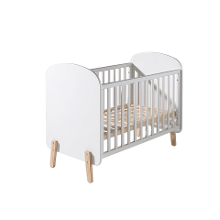 Leen Bakker   Vipack Babybed Kiddy Wit 60x120cm   Bedden   Wit   Mdf Grenenhout   Vipack
