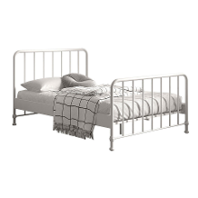 Leen Bakker   Vipack Bed Bronxx Wit 140x200cm   Bedden   Wit   Metaal   Vipack