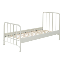 Leen Bakker   Vipack Bed Bronxx Wit 90x200cm   Bedden   Wit   Metaal   Vipack