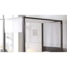 Leen Bakker   Vipack Canvas Pino Hemelbed Wit 205x85x195cm   Bedden   Wit   Katoen   Vipack