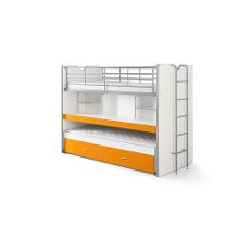 Leen Bakker   Vipack Hoogslaper Bonny Oranje 221,5x101,5x161cm   Bedden   Oranje   Hout   Vipack