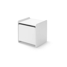 Leen Bakker   Vipack Nachtkastje Kiddy 1 Deur Wit   Nachtkastjes   Wit   Mdf   Vipack
