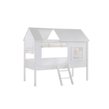 Leen Bakker   Vipack Set Gordijntjes Charlotte Wit 200x40x265cm   Bedden   Wit   Katoen   Vipack