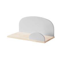 Leen Bakker   Vipack Wandplank Kiddy 45cm   Wandopbergers   Grijs   Mdf   Vipack