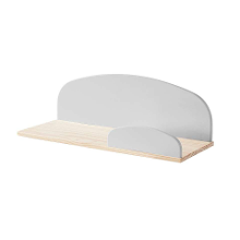 Leen Bakker   Vipack Wandplank Kiddy 65cm   Wandopbergers   Grijs   Mdf   Vipack