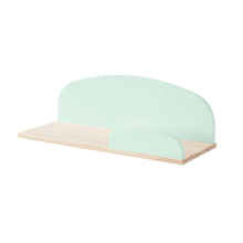 Leen Bakker   Vipack Wandplank Kiddy   Mint   65 Cm   MDF   Groen   20x60x21.5 Cm