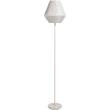 Leen Bakker   Vloerlamp Feline E27   151x30x30 Cm   Metaal/Polyether   Grijs