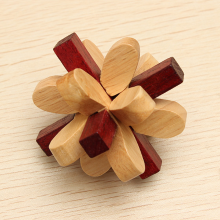 Lilac Yx829 Flower Wooden Brain Teaser Puzzle Game Toy