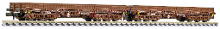 Liliput L260192 N set van 2, 6 assige Vrachtwagen voor zware lasten Samms 4860 van de DR