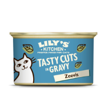 Lily's Kitchen Tasty Cuts met zeevis in gravy natvoer kat 36 x 85 g