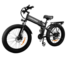 LOOKROAD L26 Elektrische Fiets, batterij 48V 15Ah, motor 1000W, aanbevolen topsnelheid 25 km/u, snelheidsensor, SHIMANO