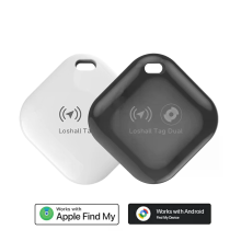 Loshall Mini GPS tracker Slimme tag Apple Android Dual systeem Wereldwijzer Huisdier Portemonnee Koffer Auto Ouderen Kin