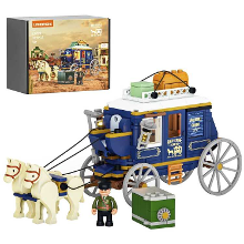 Lumibricks The Old West   Treasure Stagecoach Constructiespeelgoed