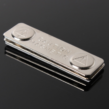 Magnetic Name Tag Badge Fastener Id Holder Metal Card Strong Magnet