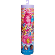 Mattel Color Reveal met hip thema en 6 verrassingen pop met kleurverandering