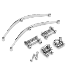 Meco 1/10 Leaf Springs Set Highlift Chassis For D90 Rc Crawler Car Parts Silver Color