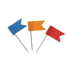 Meco 100 Flag Shape Map Pins Cork Notice Board Drawing Pins Push Pin 3 Colors