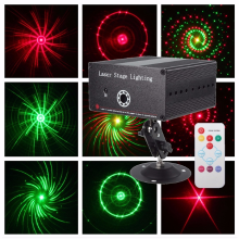 Meco 10w R&g Led Laser Remote Projector Stage Light Xmas Party Ktv Dj Disco Lamp
