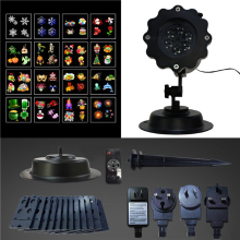 Meco 16patterns Remote Control Led Stage Light Waterproof Moving Sparkling Landscape Halloween Lamp