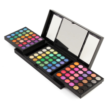 Meco 180 Colors Eyeshadow Palette Kit Natural Glitter Pearl Shimmer Folding Kit Set Makeup Mirror