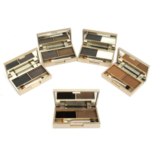 Meco 2 Colors Cosmetic Brush Mirror Eyebrow Powder Eye Shadow Palette