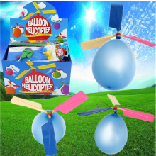 Meco 20x Colorful Traditional Classic Balloon Helicopter Portable Flying Toy