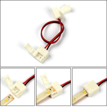 Meco 2pins Terminal Cable For Single Color Led Strips With 8mm/10mm Width Pcb Connector