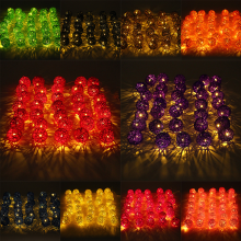 Meco 35 Led Rattan Ball String Light Home Garden Fairy Colorful Lamp Wedding Party Xmas Decor