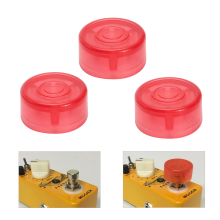 Meco 3pcs Effects Pedal Foot Switch Hat Colorful Bass Guitar Plastic Bumpers Protector For Mooer