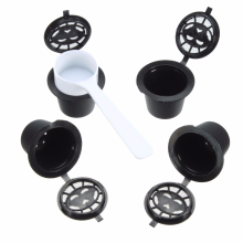 Meco 4 Pack Refillable Reusable Coffee Capsules Pod For Nespresso Stainless Steel Filters