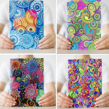Meco 4 Pcs Kinbor Secret Garden Creative Paper Notebook With 6 Color Ballpoint Pen