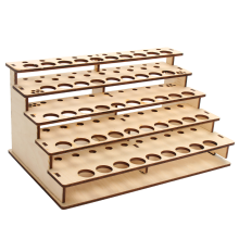 Meco 48 Holes Wooden Color Paints Bottle Storage Rack Holder Modular Organizer