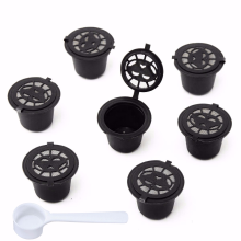 Meco 8pcs Set Refillable Reusable Coffee Capsules Pod Reusable Refilling Filter For Nespresso Machine