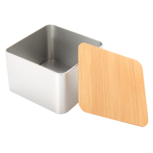 Meco 95*95*64mm Vintage Metal Bread Storage Bin Tea Cake Sugar Box Containers